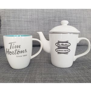 Tim Hortons Coffee/Tea Pot & Mug